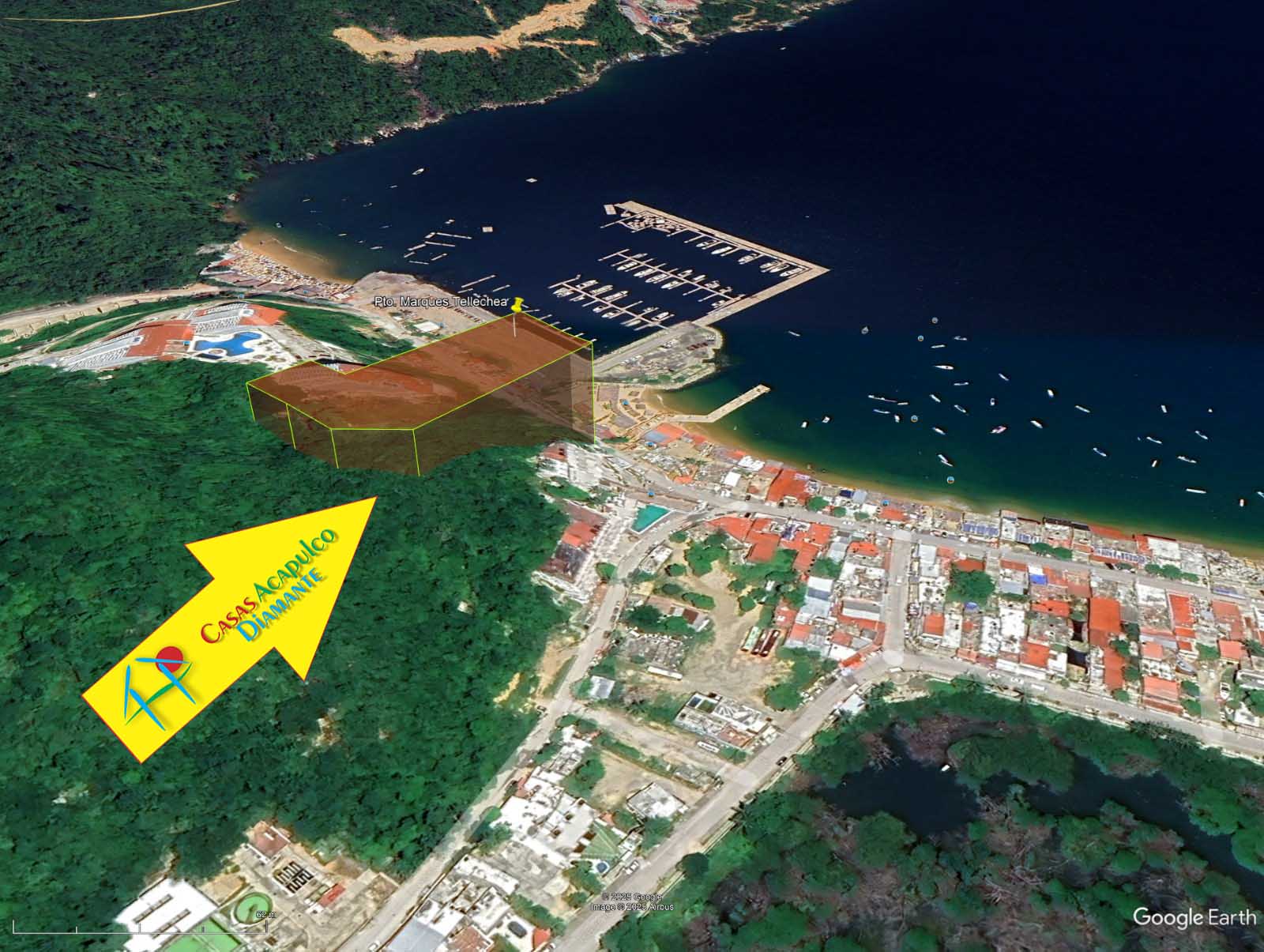 Terreno Puerto Marqués Tellechea - Vista aérea 4